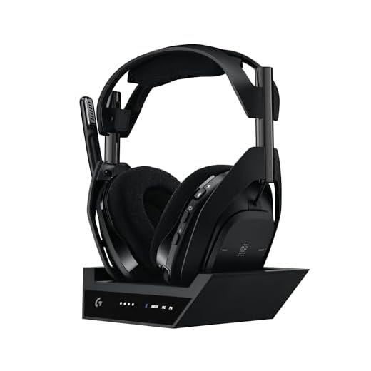 Logitech G Astro A50 X LIGHTSPEED kabelloses Gaming-Headset + Basisstation, PRO-G GRAPHENE, PLAYSYNC für Xbox Series X|S + PS5 + PC/Mac, Bluetooth, HDMI 2.1 Passthru, Schwarz