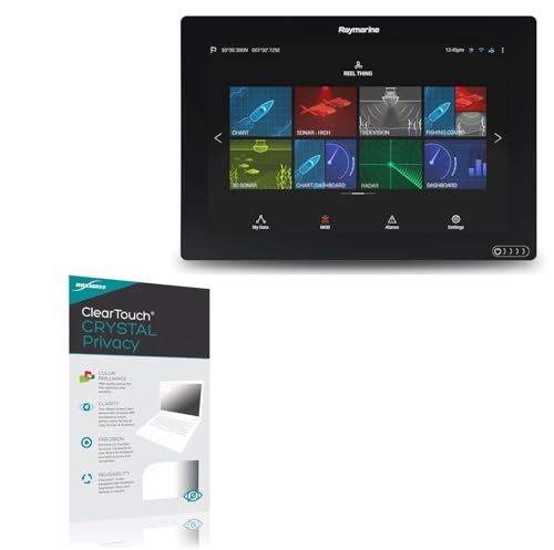 BoxWave Screen Protector Compatible with Raymarine Axiom 12 - ClearTouch Crystal Privacy (2-Pack), Privacy Screen Protector Flexible Film Clear