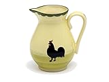 Material: hochwertige Keramik Zeller Keramik Krug Hahn und Henne 0,50 Liter