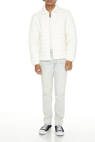 Forever 21 Men's Quilted Zip-up Bomber Jacket2