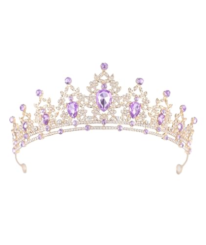 Crystal Crown and Tiara For Women - Rhinestone Headband For Princess Girls Bridal Hair Accessories For Weddings Birthday