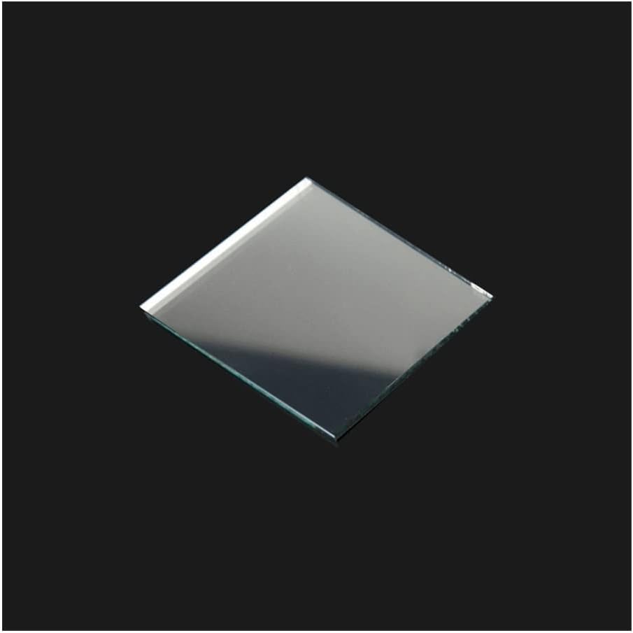Microscope Accessories Kit 2pcs 50x50x1.1mm First Reflecting Surface Reflector Square Optical Front Surface Mirror DIY Scanner Projector Mirror Accessories Microscope Slides