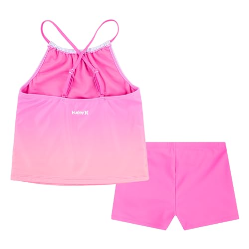 Hurley Girls' Boyshort Tankini 2-Piece Swimsuit4