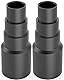 2 Stück Schlauchadapter universal - Staubsaugeradapter - Schlauch Reduzierstück für z.B: Bosch, Makita, Kärcher - Für Anschluß an Staubsaugerschlauch, Polyvinylchlorid (PVC)