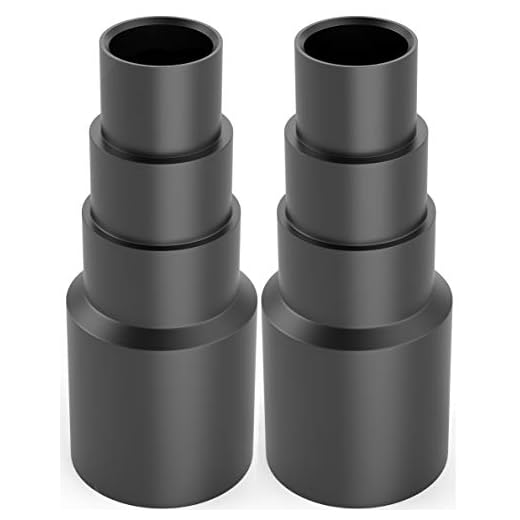2 Stück Schlauchadapter universal - Staubsaugeradapter - Schlauch Reduzierstück für z.B: Bosch, Makita, Kärcher - Für Anschluß an Staubsaugerschlauch, Polyvinylchlorid (PVC)