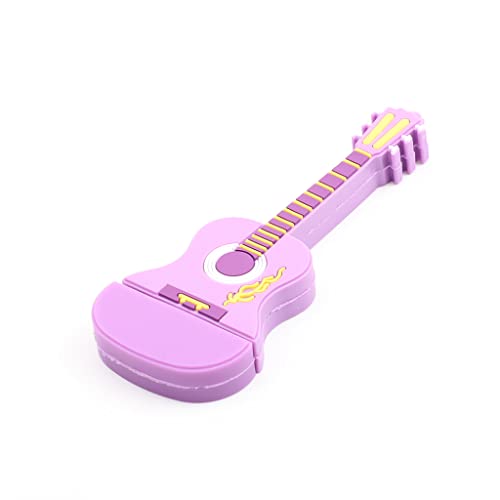 Hsthe Sea USB Flash Drive 32GB USB 2.0 Cute Guitar Shape Thumb Drive Cartoon Memory Stick Novelty Pen drive for Data Storage (purple)