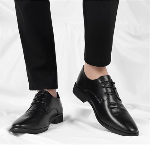 Mens White Leather Dress Shoes Business Oxford Shoes Spring Summer Formal Versatile Soft Leather Lace up3