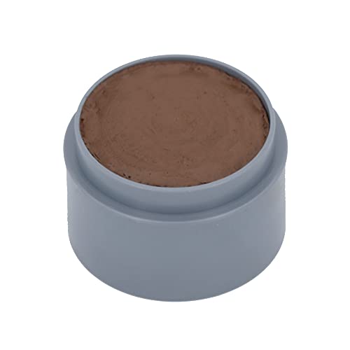 Grimas Water-Make-Up, 15ml Wasserschminke, Farbe dunkelbraun 1001, professionelle Körperfarbe, schnelltrockend und sehr hautschonend, ideal fürs Kinderschminken, Karneval und Halloween