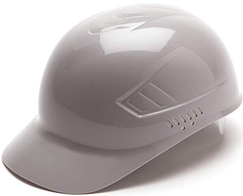 Pyramex Ridgeline 4 Point Glide Lock Suspension Bump Cap, Gray