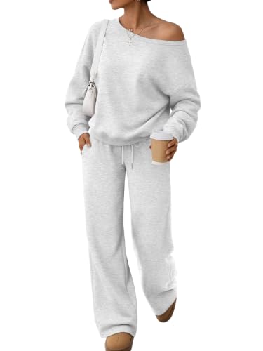 Trendy Queen Women Sweatsuits 2 Piece Sweat Set...