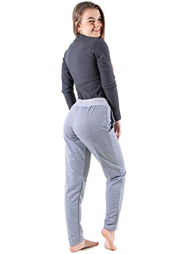 Kit 2 Calça Moletinho Cinza Claro + Cinza Escuro (M)