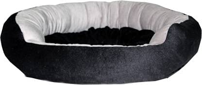 Pet Kart Dog/Cat Bed Ultra Soft Polly Fiber Reversible Dual Color Round Pet Bed Grey Black-XL (B09B3ZJ947) Amazon Price History, Amazon Price Tracker