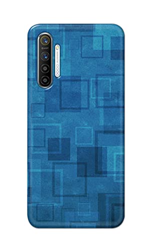 Image of Printed Hard Back Cover Case for Realme XT | Realme X2 | Oppo K5 Back Cover (Plain Azure Blue) -702