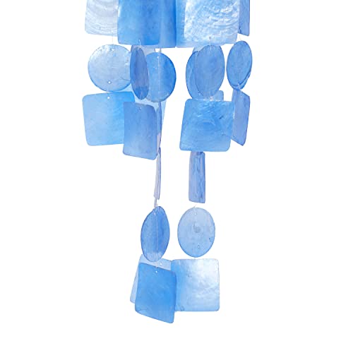 Coastal Blue Capiz Shell Windchime