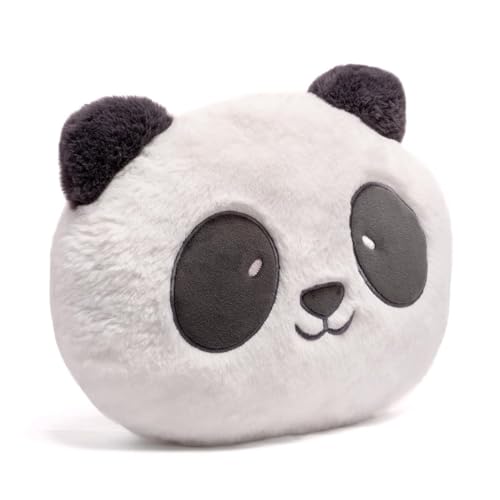 Image of Panda Face Plush Cushion Soft Toy Pillow for Kids, Boys & Girls | Ultra Soft Stuffed Panda Cushion | Cute Plush Pillow for Baby | Home & Bedroom Decor | Huggable Plush Pillow 30cm