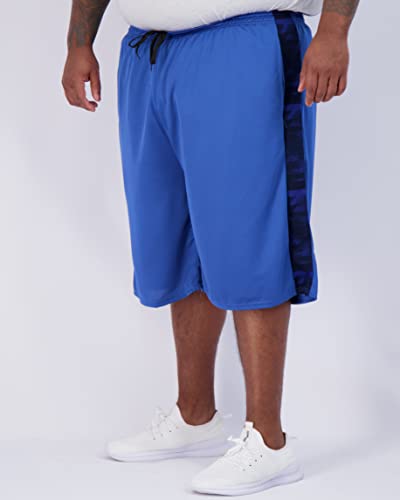 Image of Real Essentials Men's Big & Tall 3-Pack Dry Fit & Mesh Active Athletic Perfomance Shorts (3X-5X)