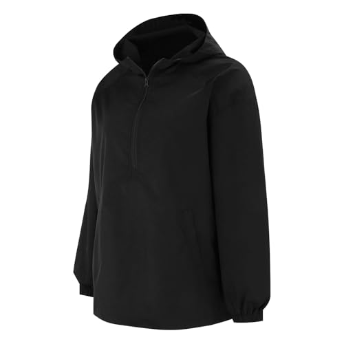 Veste coupe-vent imperméable avec fermeture éclair et capuche réglable