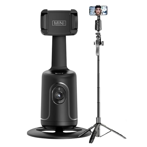 Trépied de téléphone intelligent stabilisateur 360 avec suivi de visage automatique AI