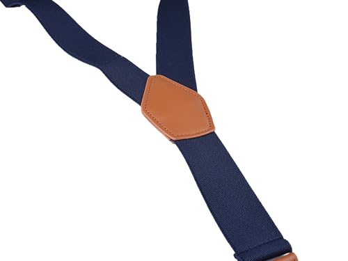 Image of Suspenders for Men Button End Adjustable Y-Back Elastic 47 Inches