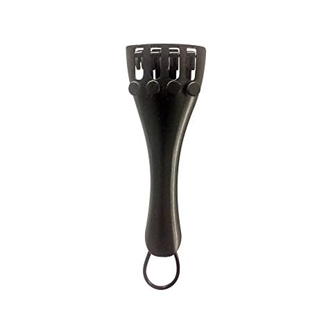 Violin 4/4 or Full Size Tailpiece By Zest Violin Fiddle Alloy Tailpiece in 4 Sizes 4/4 to 1/4 with 4 Fine Tuners (4/4) Cover