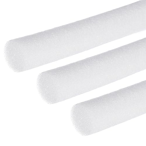 Image of PATIKIL 1-2 /5 Inch x 7 Feet Backer Rod for Gaps and Joints, 3 Roll Foam Rope Caulk Crack Joint Filler Roll Seal Weather Strip for Home Construction Car, White