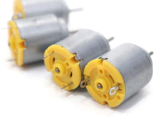 Image of ROBOWAY 3V DC Mini Motor High-Speed Electric Motors for DIY Fan, Toy Cars, School Projects, Science Experiments Iron Body (Pack of 20)