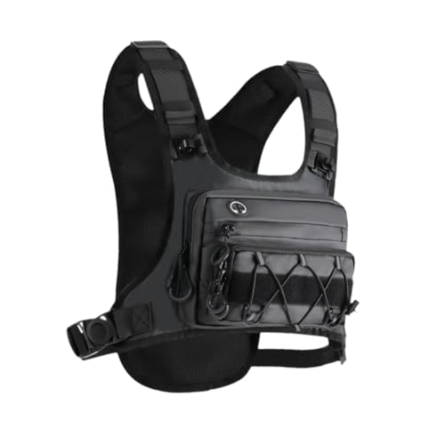 kowaku Bolsa de Peito para Atividades Ao Ar Livre, Colete Tático para Corrida E Pesca, Ideal para Homens E Mulheres.