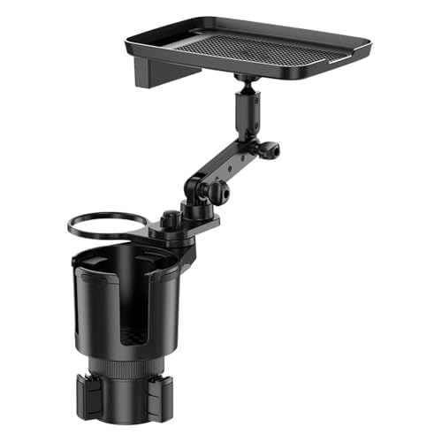 Bandeja del soporte de la taza del coche, coche de la bebida de la bebida del automóvil mesa de la plataforma de la comida para comer - rotación de 360 °, gadgets del coche, multifuncionales para el