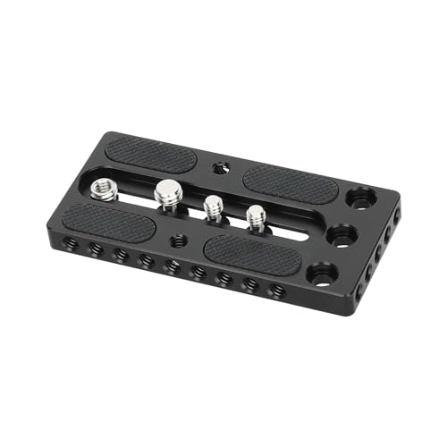 Placa base para cámara CAMVATE de aluminio para grabaciones en exteriores y viajes de fotografía