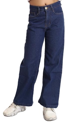 Image of ADBUCKS Stretchable Denim Fabric High Rise Straight Fit Jeans for Girls