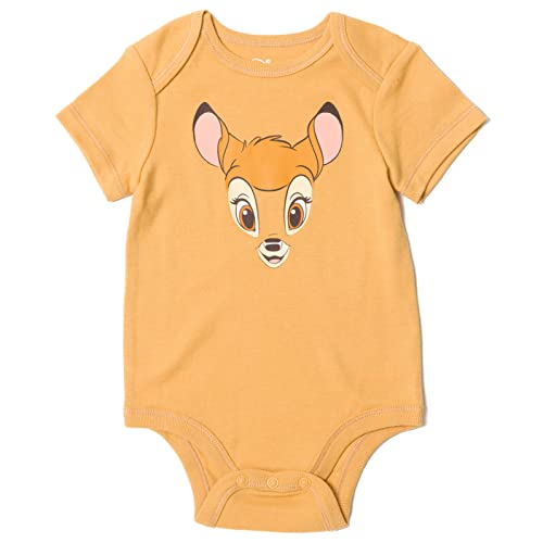 Disney Classics Bambi Newborn Baby Boy Or Girl Bodysuit Pants And Hat 3 Piece Outfit Set Brown Newborn #TOP1