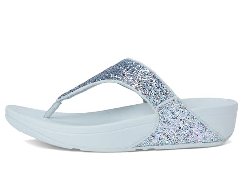 Image of FitFlop Lulu Multi-Tonal Glitter Toe-Post Sandals
