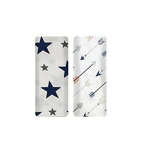 Image of swaddle blanket muslin Pure Cotton Muslin Baby Swaddle Blanket, Wrap Cloth Cotton Swaddle for Newborn Baby Cotton Swaddle Blanket-Pack of 2 with Size 120X100 CM - Way to Sky