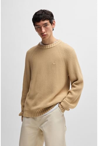 HUGO Men's Ribbed Regular Fit Knit Sweater3