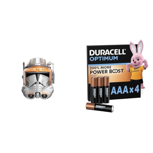 Casco clon Cody Star Wars Black Series réplica exacta con pilas Duracell Optimum AAA