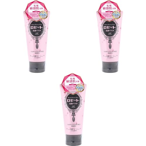 ロゼット洗顔パスタ 白泥 洗顔フォーム 120g 泥 フェイスケア スキンケア 毛穴汚れ すっきり洗浄 しっとり保湿 乾燥肌 敏感肌 (3本)