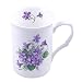 Fine English Bone China Mug - Wild Violet Spray - Adderley, England
