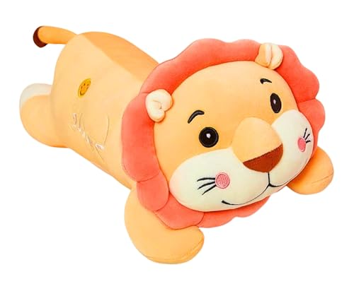 Image of Tickles Sunflower Lion Soft Stuffed Plush Animal Bolster Pillow Cushion for Boys & Girls Sofa Room Decor Birthday Gift (Size: 65 cm Color: Multicolor)
