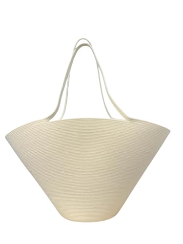 Sac de plage beige taille L pour ranger toutes les affaires de famille