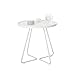 Produktbild OUPAI Beistelltisch Tische Nordic Sofa-Beistelltisch, Runder Tablett-Sohn-Tisch, Metall-Beistelltisch, 3 Farben, 2 Größen Stabiler(Size:14.56 * 14.56 * 17.71in,Color:Weiß)