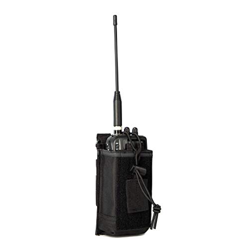 LUITON Tactical Radio Holster - Heavy Duty Molle Radio Holder for Two-Way Walkie Talkies