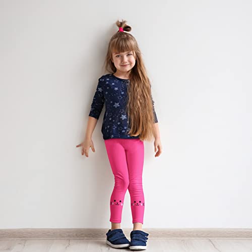 Resinta Winter Girls Fleece Lined Leggings Thick Warm Kitty Print Cotton Velvet Pants 2022.9.28改 1 Pack Winter Girls Fleece Lined Leggings Thick Warm Kitty Print Cotton Velvet Pants Hot Pink #TOP6