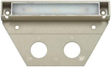 Hinkley Landscape Lighting Nuvi 15446ST Medium Hardscape Light, Vinyl Alloy, Low-Profile Housing, Mounting Bracket, Dimmable, Sandstone