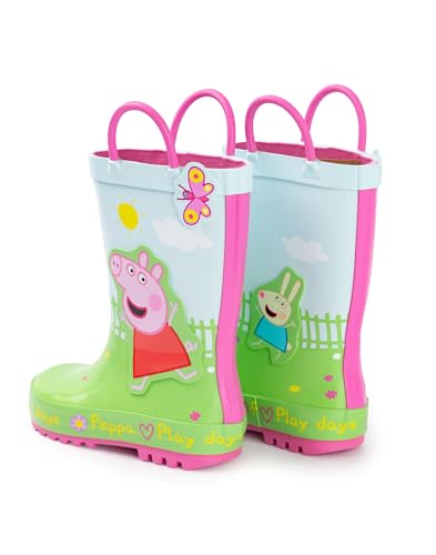 Peppa Pig Play Days Multicoloured Storm Boots with Handles | Unisex Kids Outdoor Play Rain Boots Merch2