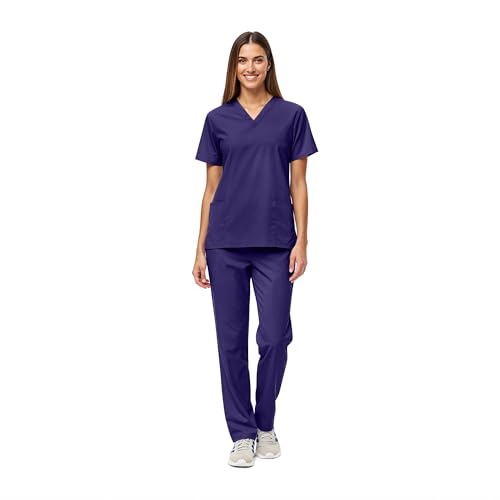 Natural Uniforms Unisex Scrub Set-Top and Pant Set (Standard Workwear Scrub Set)