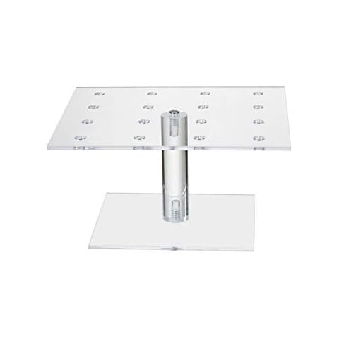 ihomecooker Clear Square Acrylic 16 Holes Push Pop Cake Stand for party, wedding, bakery (7.87'' of length) Cover