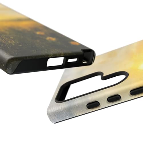 Coque rigide mate Samsung S24 Ultra coucher de soleil jaune - 3