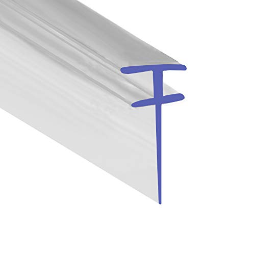 Soft Clear Flexible Rubber T Shower Seal | for Bi Folding Doors | Fits Into 5mm Channel | BIF006 (1 Metre)