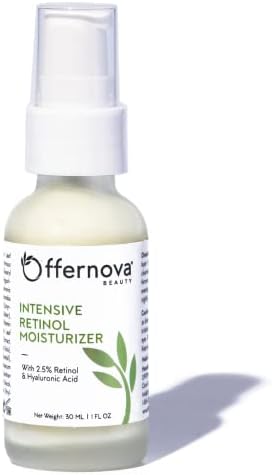 Intensive Retinol Moisturizer - Deep Hydration Night Cream 2.5% Vitamin A & Hyaluronic Acid + Vitamin E - Crema Humectante Intensiva de Retinol - Antiarrugas con Ácido Hialurónico y Vitamina E