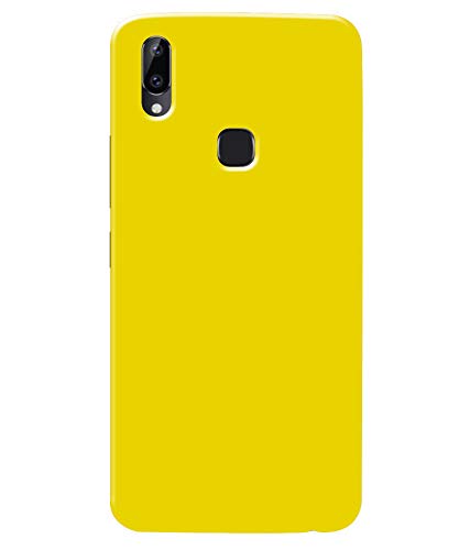 VediArt Designer Printed Polycarbonate Plastic Back Cover for Vivo Y83 Pro - Plain Yellow Orche - Multicolor